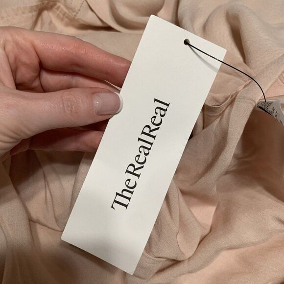 astr the label Authentic baby pink lace short sleeve Plunge midi dress small - Picture 9 of 9